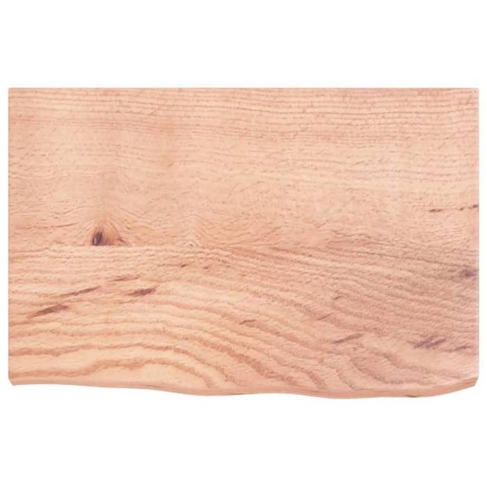 VidaXL Étagère murale marron clair 60x40x4 cm bois chêne massif traité 363648