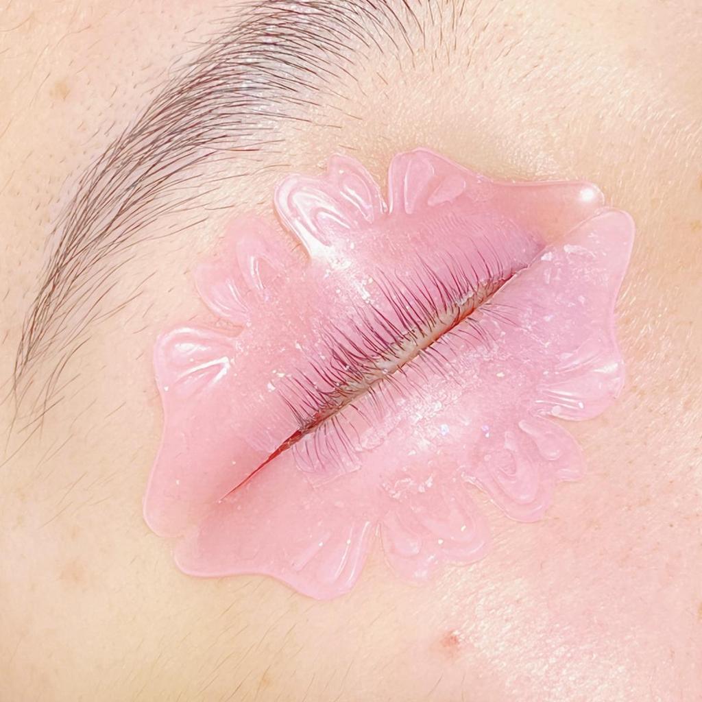 BLACKWINGS 3 Sizes Butterfly Lower Eye Patch Eyelash Perming Curler Lift Pads Eyelash Perm Pads Rods for LashLift Silicone(Pink Butterfly 3 Sizes)