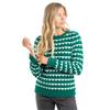 Weird Fish Womens/Ladies Tyla Patterned Knitted Sweatshirt
