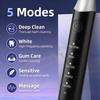 IPX7 Waterproof Sonic Electric Toothbrush 5 Cleaning Modes Deep Clean Whitening Tooth Brush Gum Care Smart Timing Low Noise