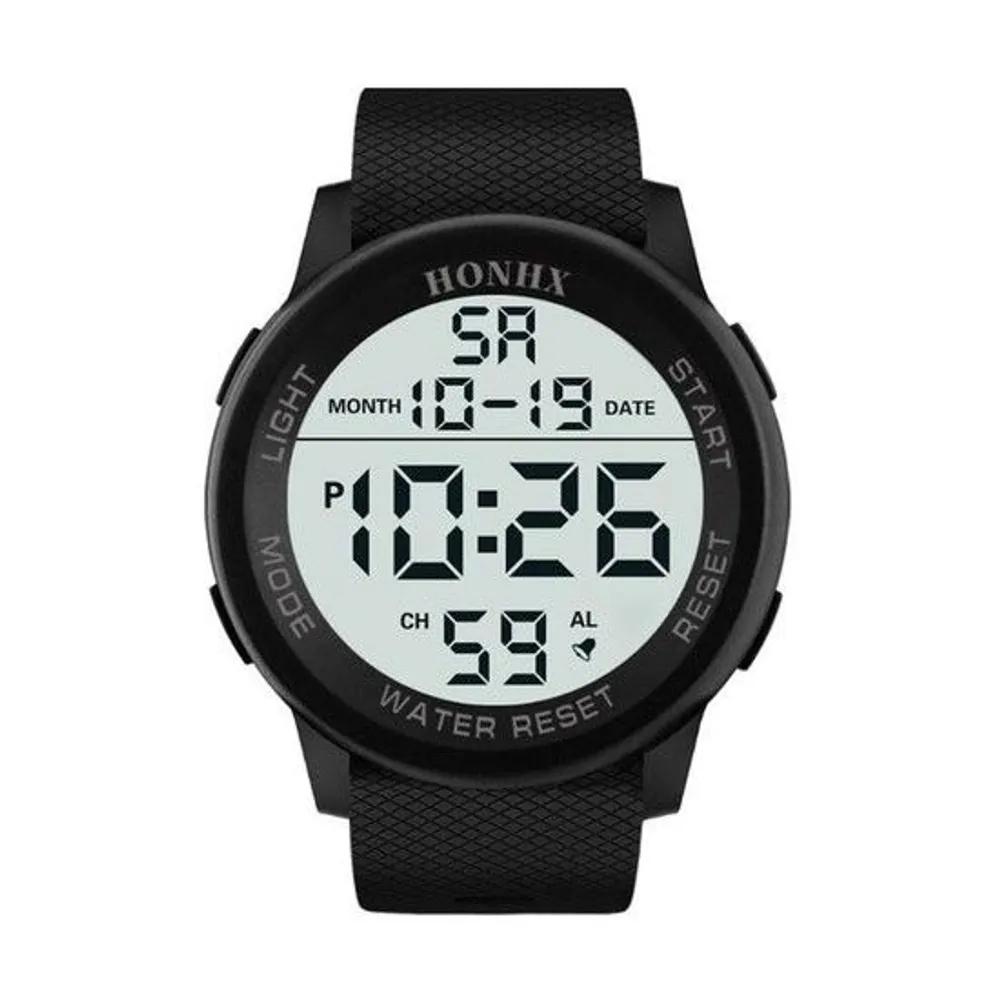 Men s LED Men s Student Electronic Fashion Watch Wristwatch (47977854) black
