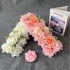 DIY Wedding Road Lead 3D Fake Flower Backdrop Versatile Use Arched Door Flower Row  Party Supplies
