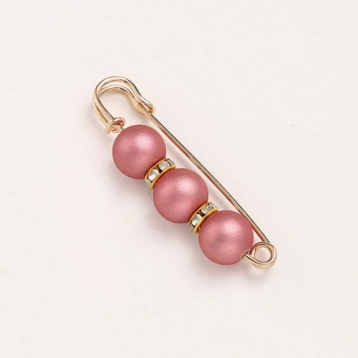 

Adjustable Waistband Clip Pin for Clothing Skirts Pants Waist Tightening Safety Pin with Beaded Design for Waist Size Modification One Size розовый