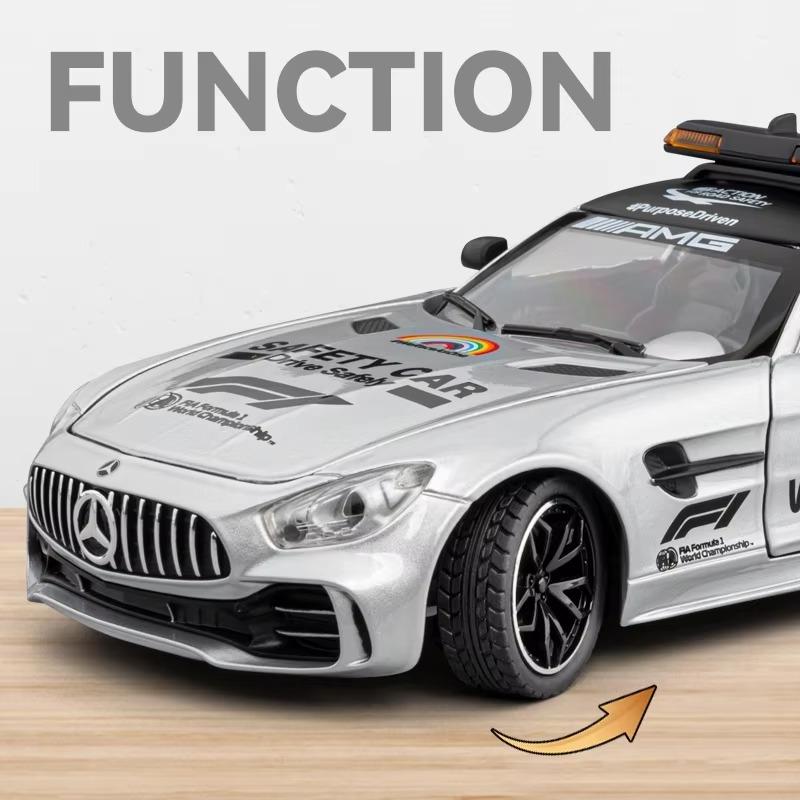 1/24 Vehicle Benz Safety Battery Amg Battery F1, Model Type, with Lights, Suitable As Racer Collectors