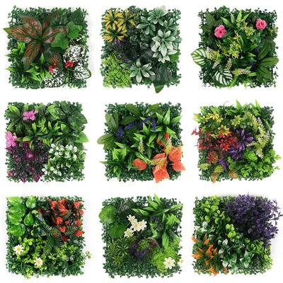 DIY Artificial Plant Wall Panel Eternal Life UV Protection Artificial Eucalyptus Carpet Lifelike Flower