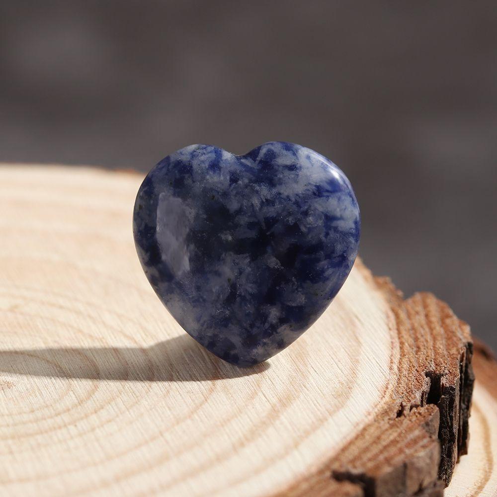 Natural Heart Crystal 2cm Gemstones Pendant Handicraft Heart Healing Stone