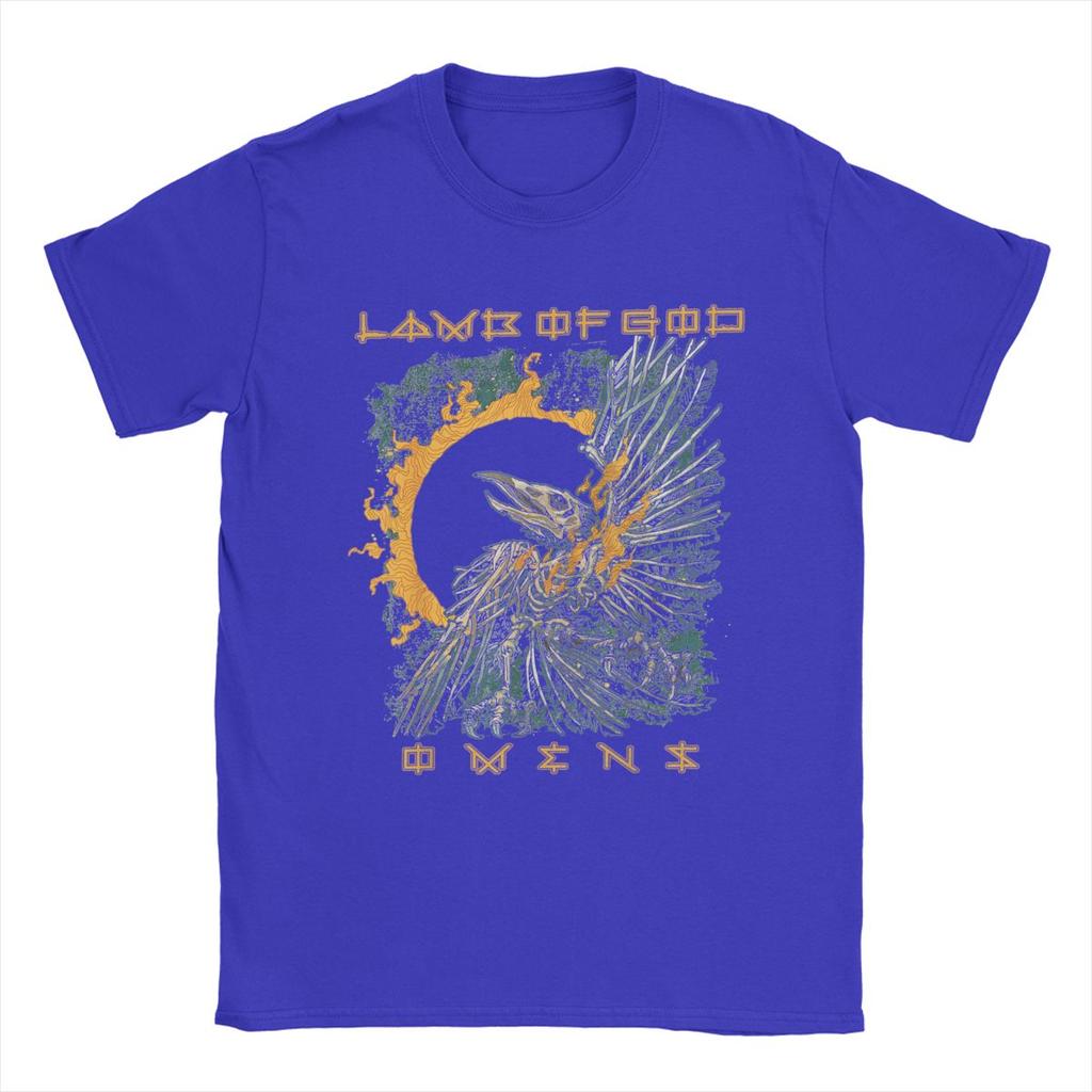 Camiseta Única Lamb Of God para Homens Gola Redonda Camisetas de Algodão Puro Manga Curta Camiseta Roupas Estampadas Gráficas