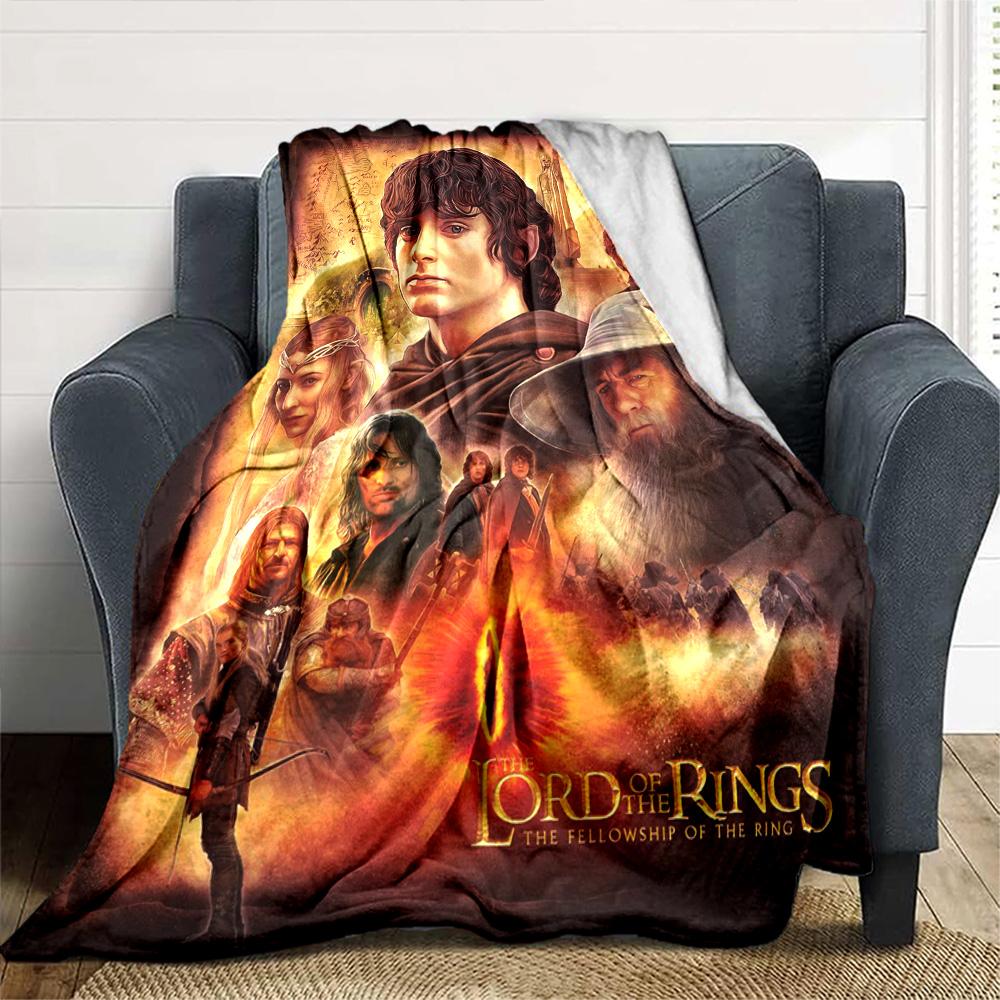 Lord Rings Blanket Warmthful Decor Suitable for Office Livingroom Couch for All Seasons Warmthful Decor Suitable for Gifting Relatives and Friends