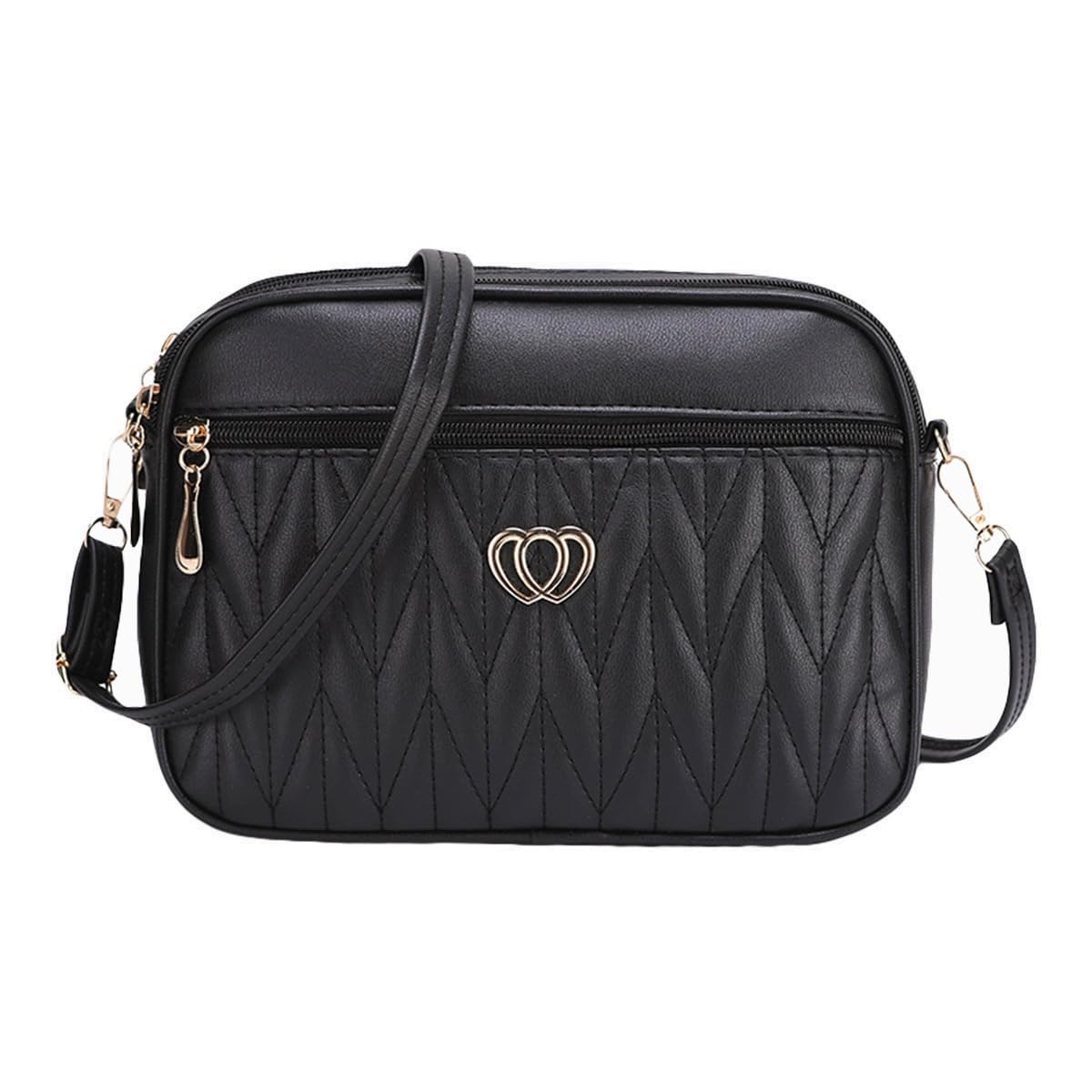 

Shoulder Bag for Mini Mini Shoulder Bag [Welltude] Women, Crossbody, Small, Bag, Lightweight, Pochette, (Black) чорний