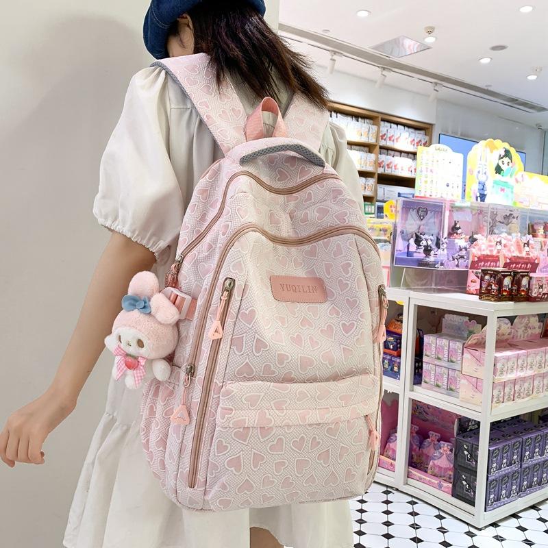 Mochila Escolar Para Estudiantes de Secundaria Femeninas, Gran Capacidad, Fresca y Linda, Mochila de Primaria, Mochila de Secundaria, Viaje de Secundaria