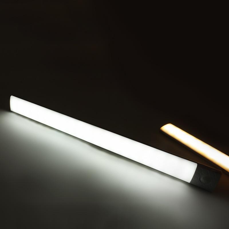 LED Motion Sensor Closet Light USB Rechargeable Stick-On Magnetic Cabinet Light for Wine Cabinet Sideboard Dimmable 3-Color
