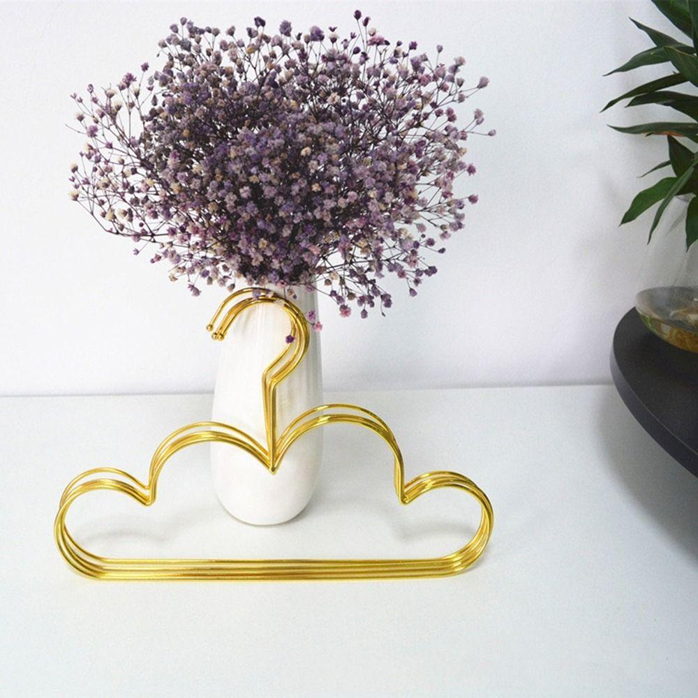 10Pcs/Set Nordic Style Children Coat Hangers Golden Clothing Storage Organizer  Closet