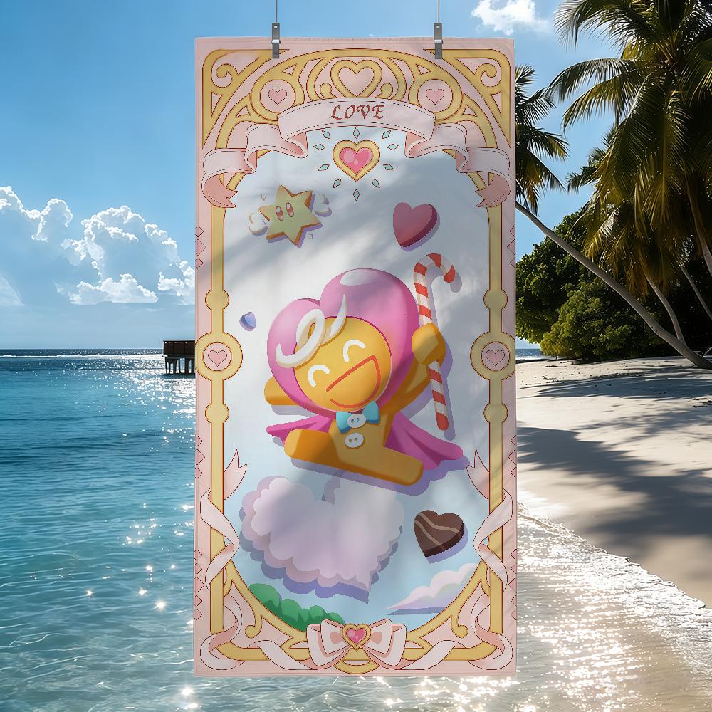 Game C-Cookie cartoon Run K-KingdomS Towel Soft Pool Gift For Travel Gym Shower Camping Quick Dry Sports Beach Towels