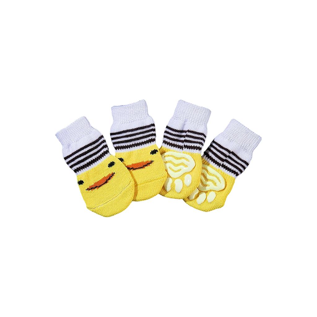 4pc Pet Socks, High-quality Non- Sole, Dog Socks, Teddy, Corgi, And Supplies.