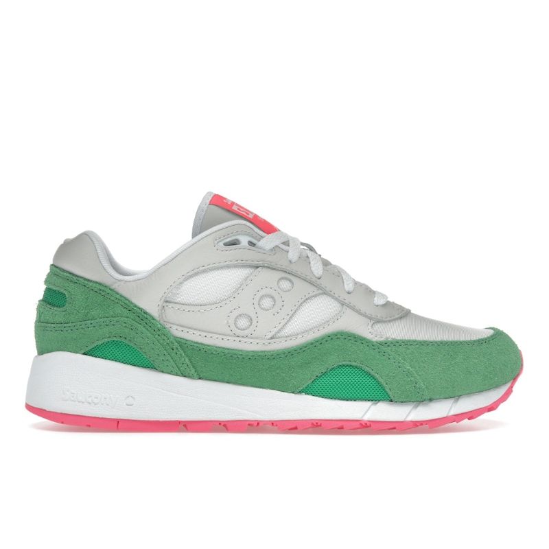 Saucony Men s Shadow 6000 Green White Pink Running Shoes S70751-2 42.5