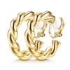 9x  No Piercing Required Earrings Creative Gold Plated Clip On Earrings No Pierced Comfort Fit For Women
