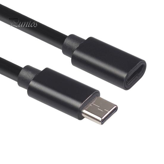 Type-C hann til hunn forlengelseskabel Universal multifunksjonell 480 Mbps USB-C strømforsyning ladeledning