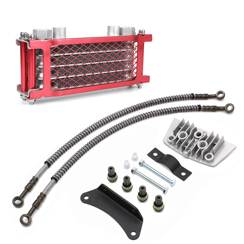 Motorcycle Radiator Oil Cooler Set Oil Cooling For 50 70 90 110 125 140cc  Monkey Bike DAX Pocket Bike ATV Motocross Dirt Bike