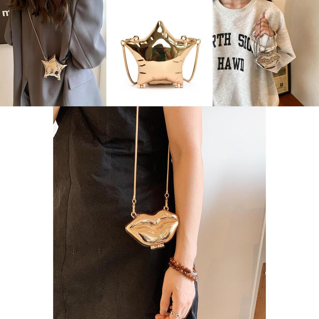 Trendy Mini Acrylic Star Box Shoulder Bag For Women Elegant Evening Purse With Unique Design