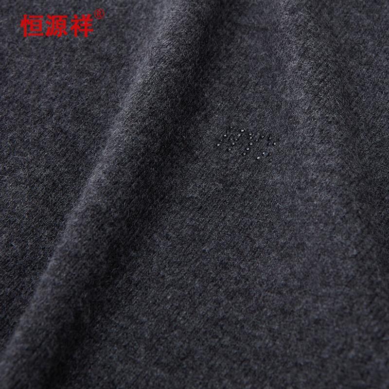 Hengyuanxiang Men's Pure Cashmere Mock Neck Sweater YKR016003