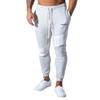 [Musgneer] Musgneer Jogger Pants Men's Sweatpants Fitness Training Sportswear Muscle Training Slim Gym Wear Slim Fit Long Pants Gray 1XL