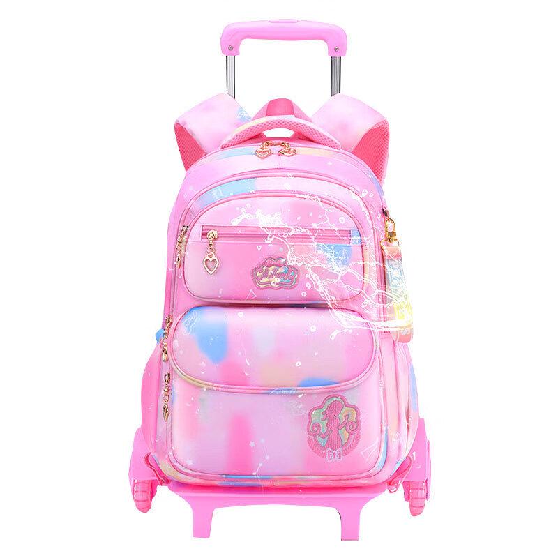 Li Shen Girls' Stair-Climbing Trolley Backpack