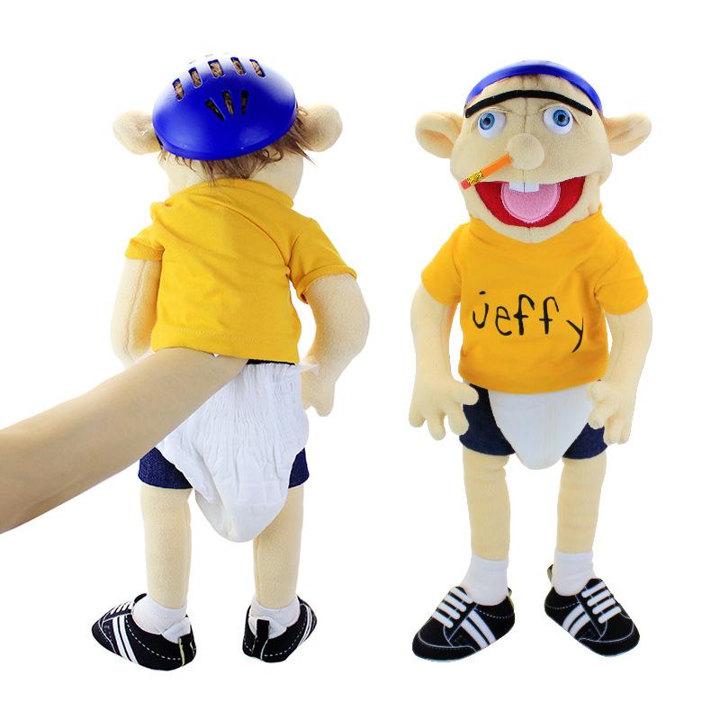 Cartoon Hand Puppet Plush Toy Soft Stuffed Doll Sleeping Pillow Educational Interactive Plaything Birthday Gift For Kids