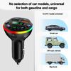 Bluetooth 5.0 FM Transmitter Car MP3 Modulator Player Handsfree Audio Receiver PD+USB Phone Charger With 3 in 1 Charge Cable