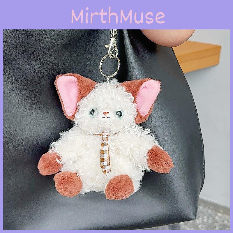 Cute Cartoon Devon Rex Cat Plush Keychain Delightful Gift For Cat Enthusiasts