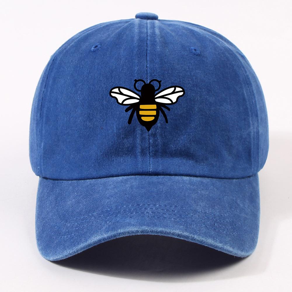 Neue temu Hummel Baseballkappe Herren Trendige Beschriftung Retro Kappe Outdoor Großer Schirm