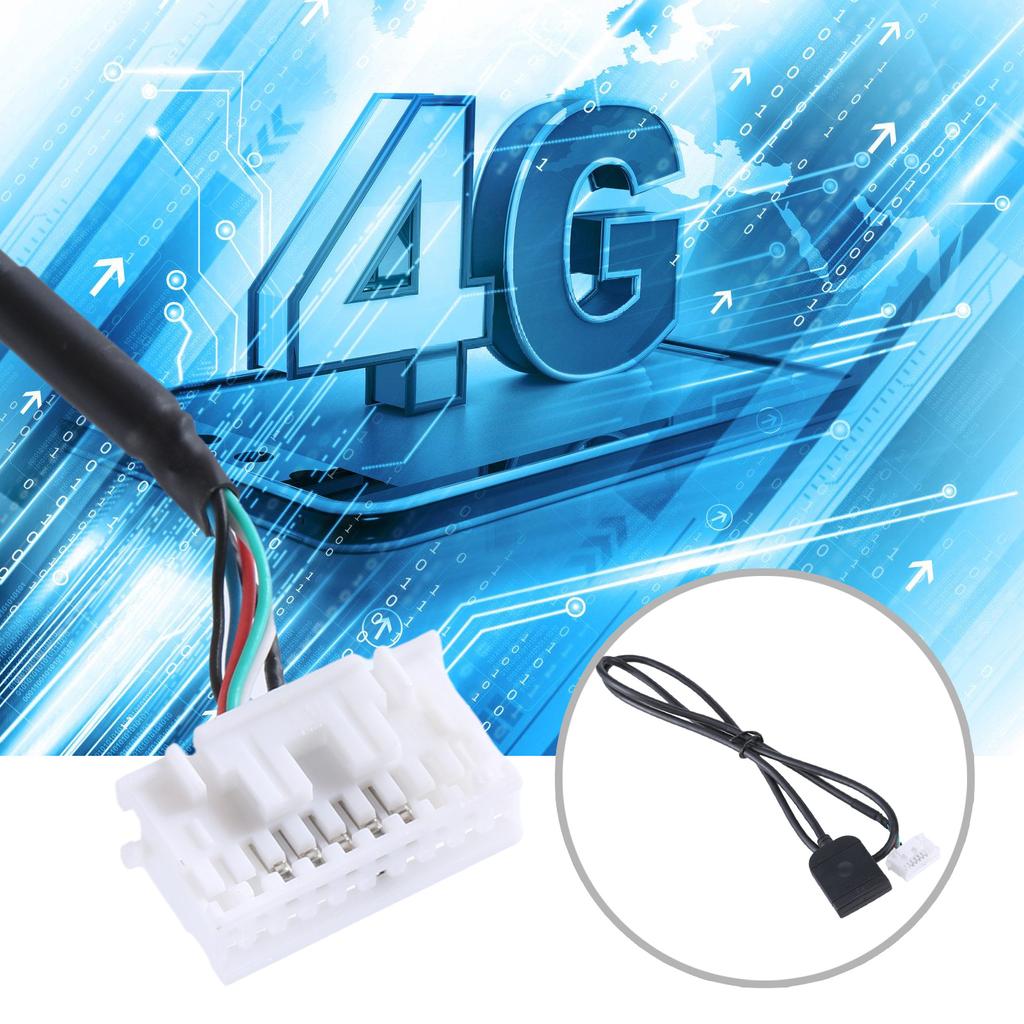 4G 20pinový konektor kabelu Adaptér slotu pro SIM kartu pro rádiovou multimediální navigaci Upgradovaný stereo konektor do auta