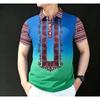 Summer Multi-color Print Polo Shirt Men's Outdoor Street Short Sleeve Tees Top Fashion Home Casual T-shirt Men's and Women's Polo Shirt