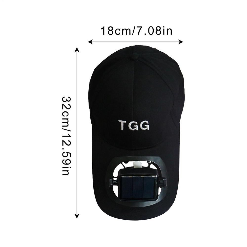 Solar Fan Hat Novelty Fan Cooling Baseball Hat Solar Powered Fan Hat Summer Sunscreen Sunshade Hats for Outdoor Sport