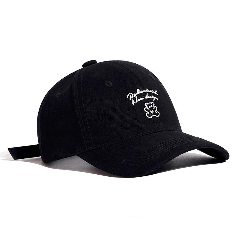 Stylish Unisex Embroidered Baseball Cap With Wide Brim For Spring And Summer чёрный