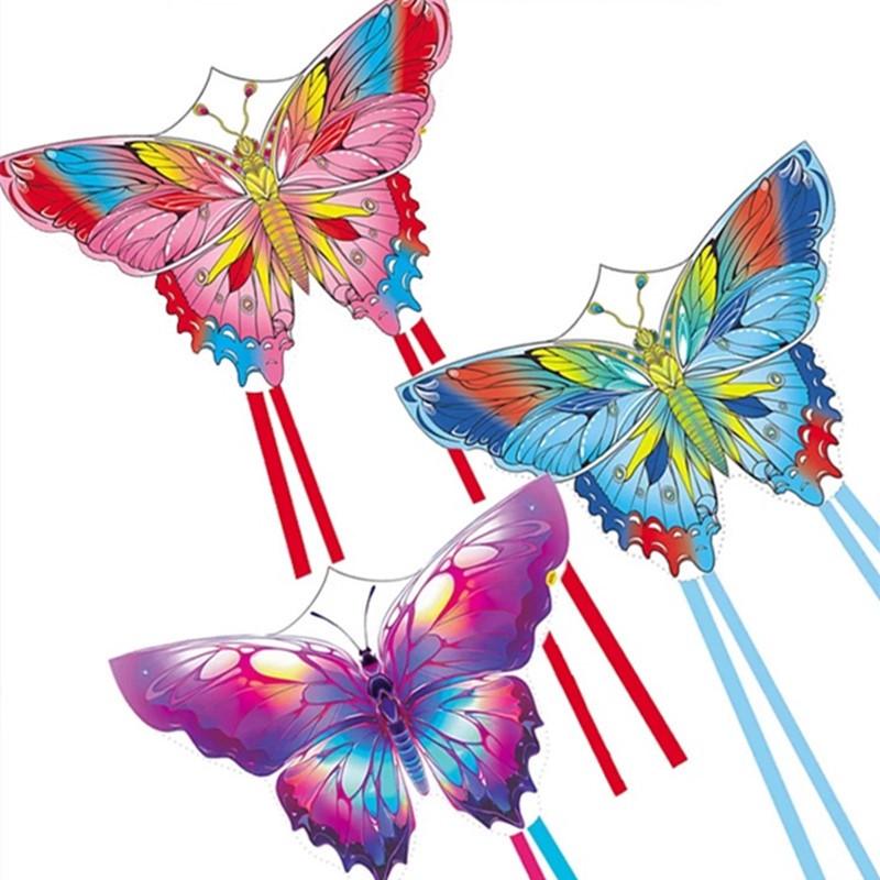 Colorful Wings Butterfly Kite: Easy-Fly Light Breeze for Adults & Kids - High-Grade Delta Design