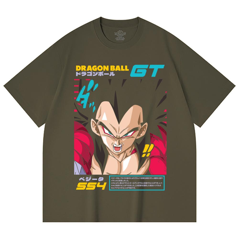 230 Gsm 100% Cotton Dragon Ball V2 Goku Print Unisex Heavy Cotton T Shirt