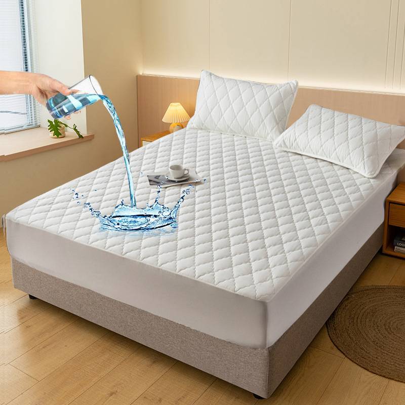 Funda de Cama Impermeable de Algodón con Protector de Colchón Absorbente para Uso Doméstico