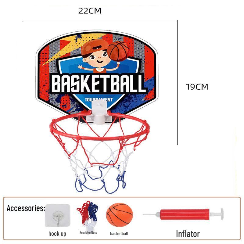 No-Drill Foldable Basketball Backboard: Indoor/Outdoor Wall-Mounted Hoop for Kids and Adults