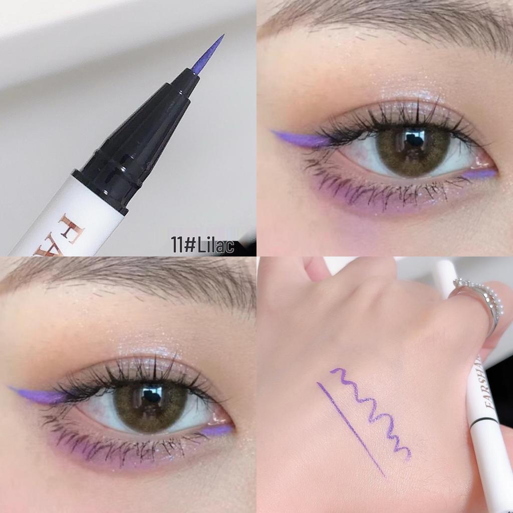 Huaxueer Quick-Dry Waterproof Eyeliner Pen - Ultra-Fine, Smudge-Proof, Long-Lasting Color for Cosplay and Stage Makeup