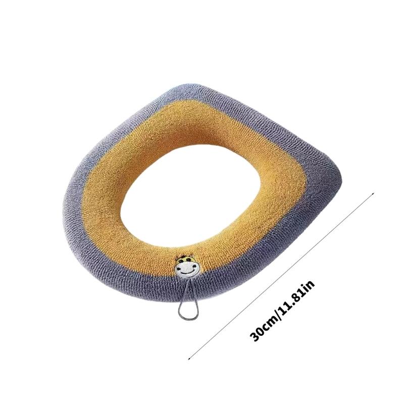Pack Of 10 Thick Toilet Lid Cover For Home Bathroom NonSlip Design Quick Cleaning Toilet Seat Cover for Family Household