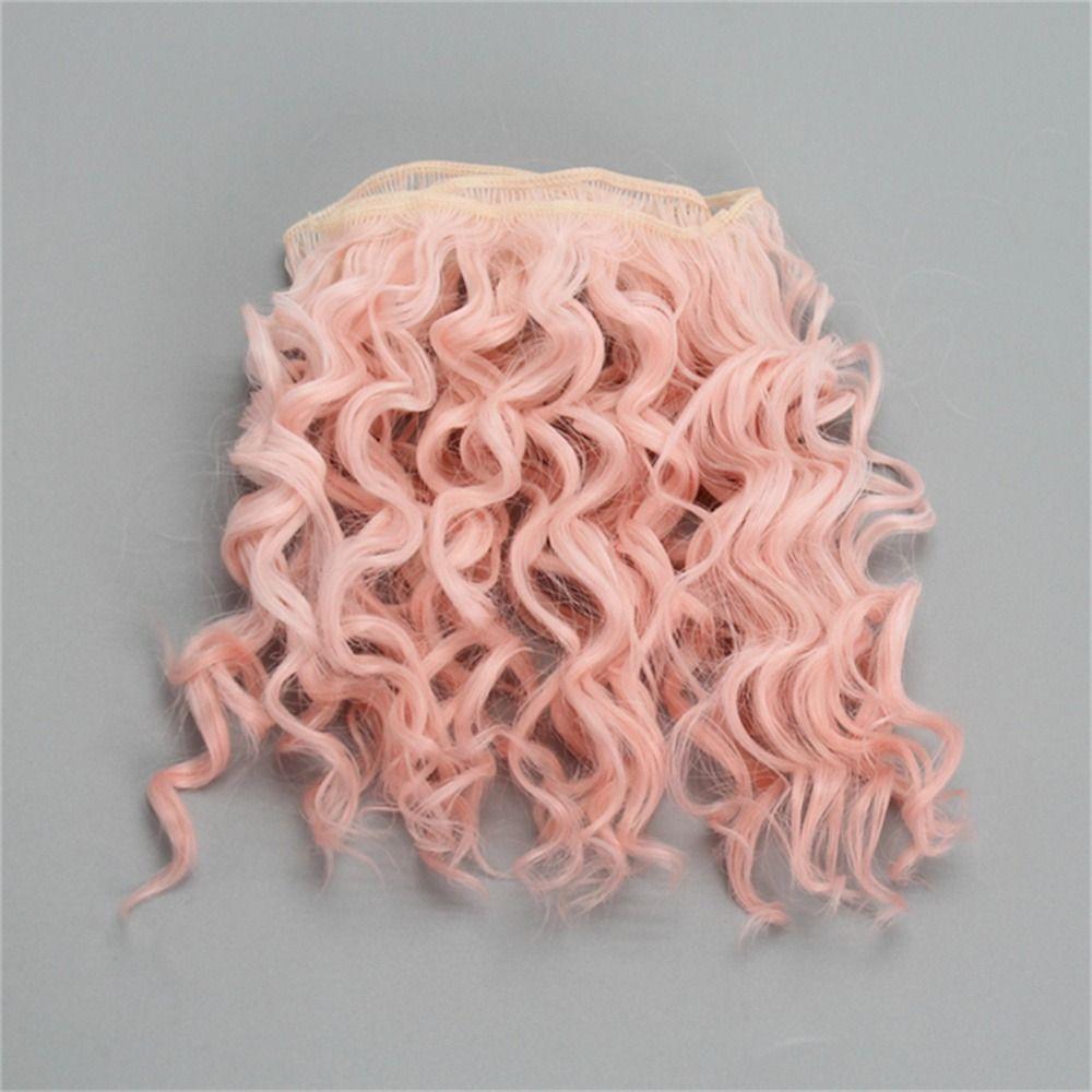 Hochtemperatur 15*100cm 1/3 1/4 1/6 Puppe Puppenhaar Puppenhaar Perücke Puppe Lockenperücken Puppenperücke