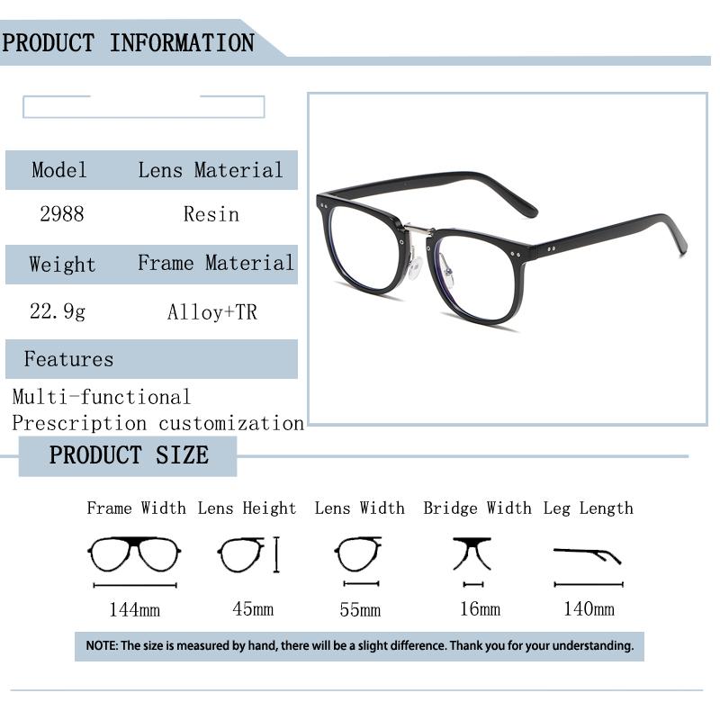 Fashion Ladies Cat Eye TR Frame Anti Blue Light Prescription Myopia Glasses Photochromic Custom Design