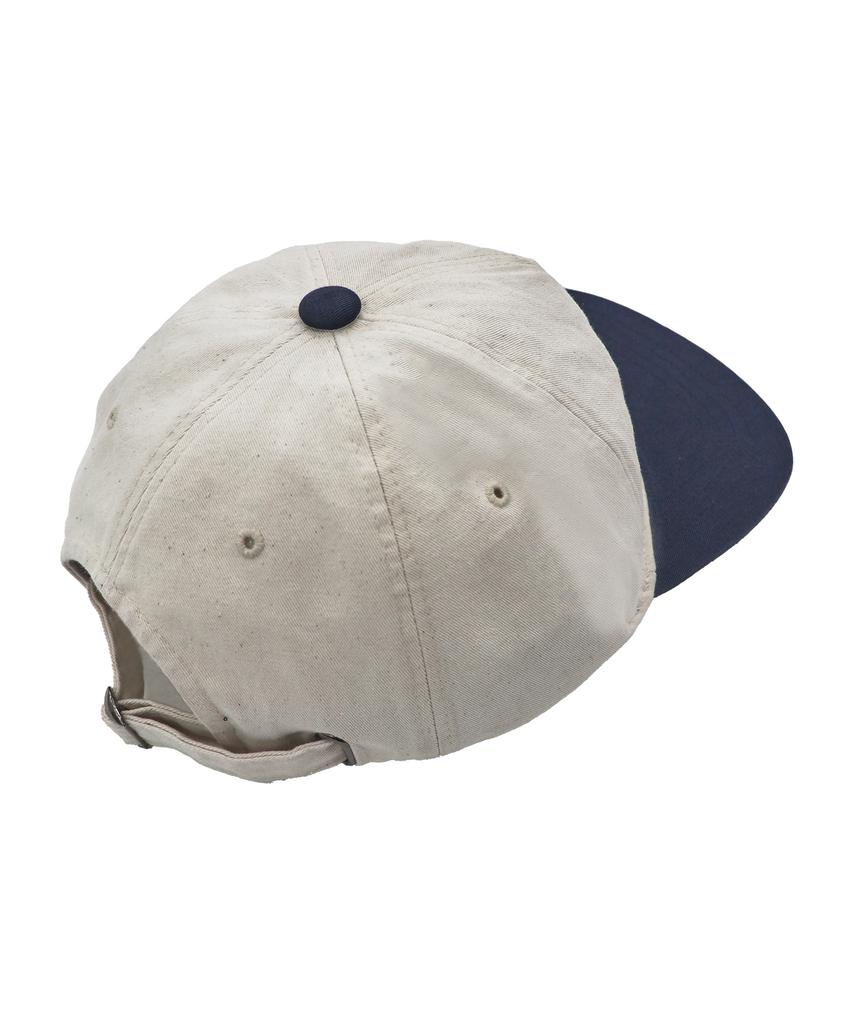 1011 GALLERY G Logo Ball Cap - Cream/Navy