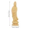 Wooden Statue Buddha Sculpture Home Decor Desktop nament Office Adornment Statues Craft Garden Accessories Religious