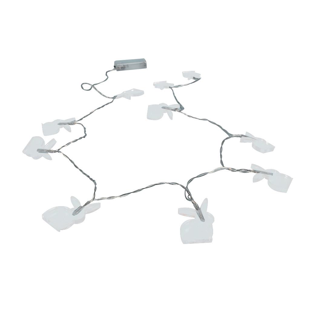 

Easter Bunny String Lights Decorative Lights 10 LED Battery Type 1.65M жовтий