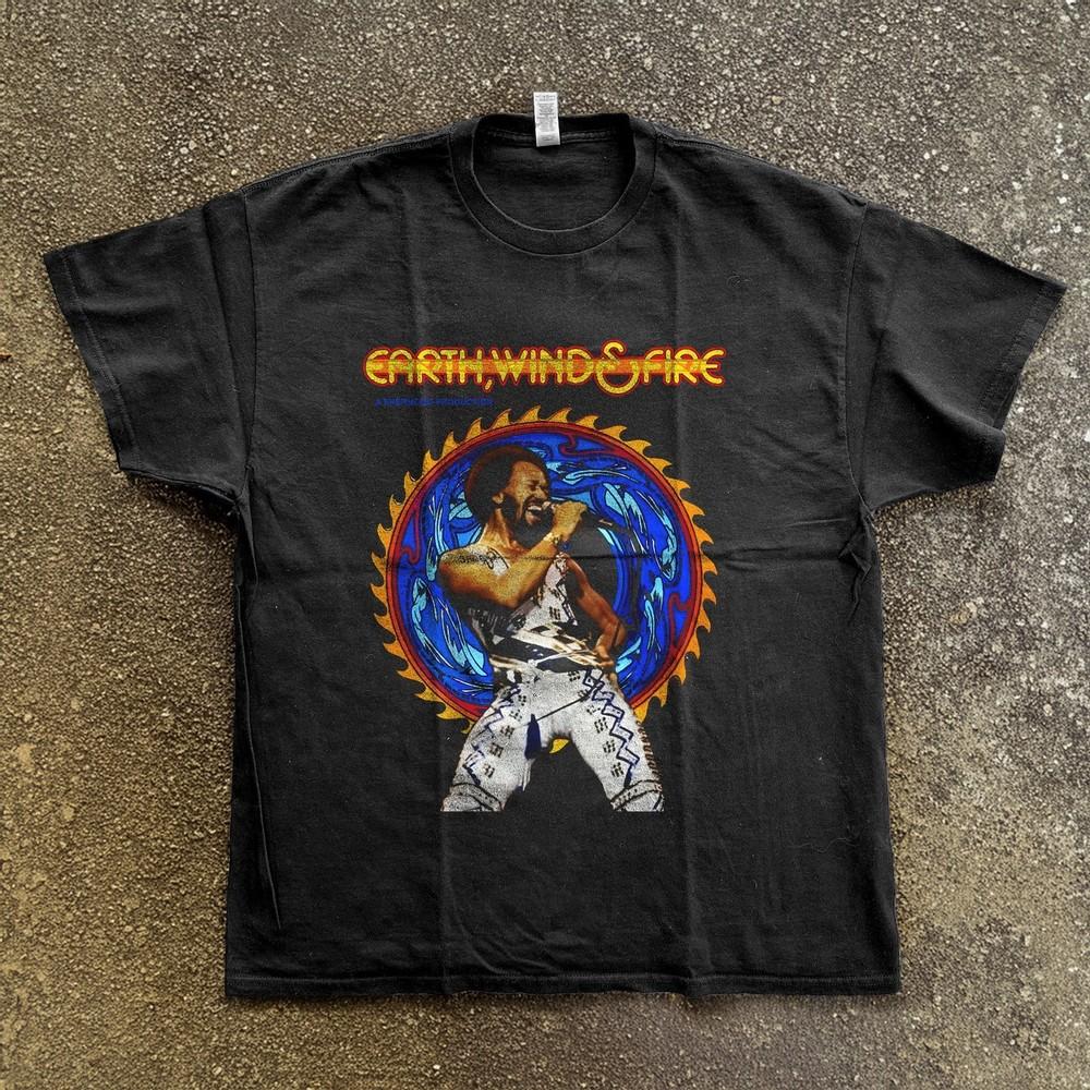Earth Wind And Fire Rock Black Basic Unisex TShirt Size S5XL Unisex T-Shirt XXXXL