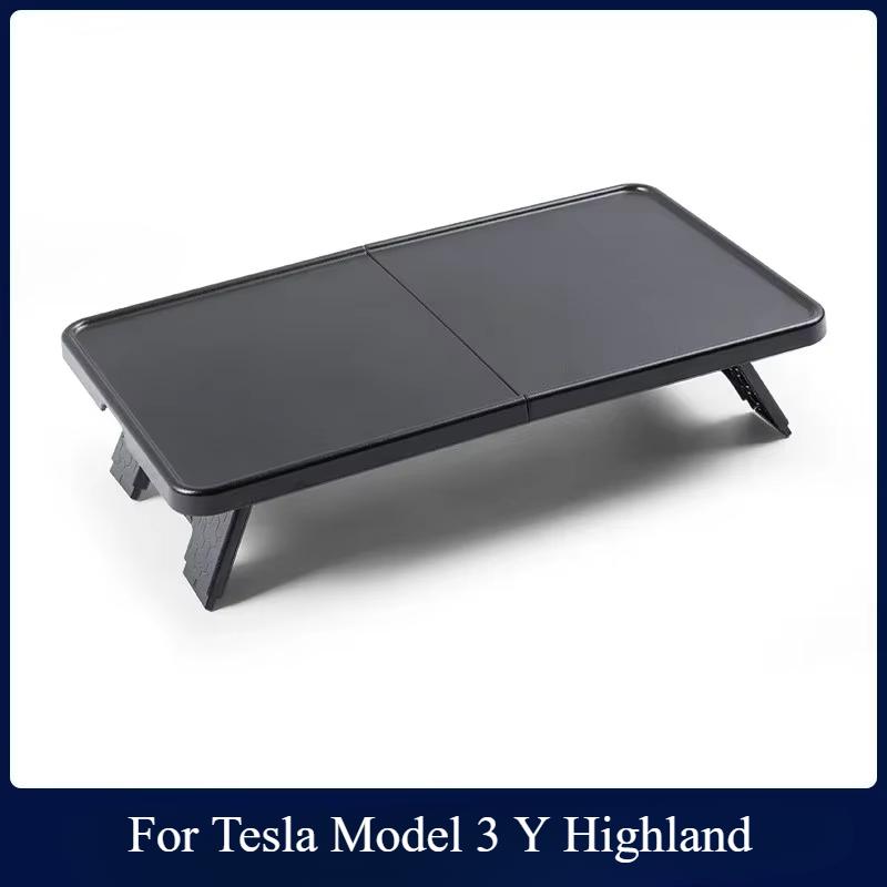

Складной столик-поднос для еды для Tesla Model 3/Y/3+ Model Y Juniper, подставка для ноутбука, стол для еды, портативный офисный органайзер чёрный