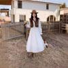 New Dopamine Spring Popular Small Fragrant Wind Tea Wear White Dress Fashion Temperament