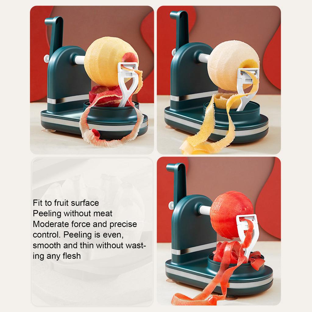 Fruit Peel Machine Multi Function PP Stainless Steel Hand Crank Peeler for Kitchen Home