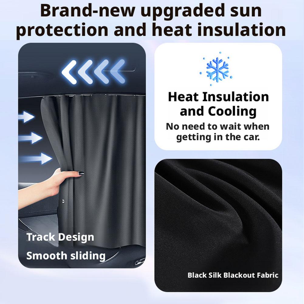 Magnetic Car Sunshade Curtains Window Sunshade Cover Cartoon Universal Side Window Sunshade UV Protection For Kid Baby Children